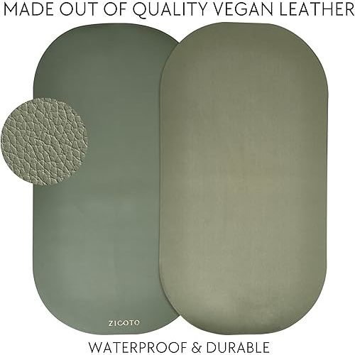 Beautiful Baby Diaper Changing Mat Made of Vegan Leather - Soft and Easy to Wipe Changing Pad for Travel or at Home Use - Lightweight and Foldable Mat That Perfectly Fits Into Any Diaper Bag