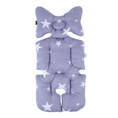 Pure Cotton Seat Liner Head and Body Support Pillow for Stroller and Car Seat(Style A)