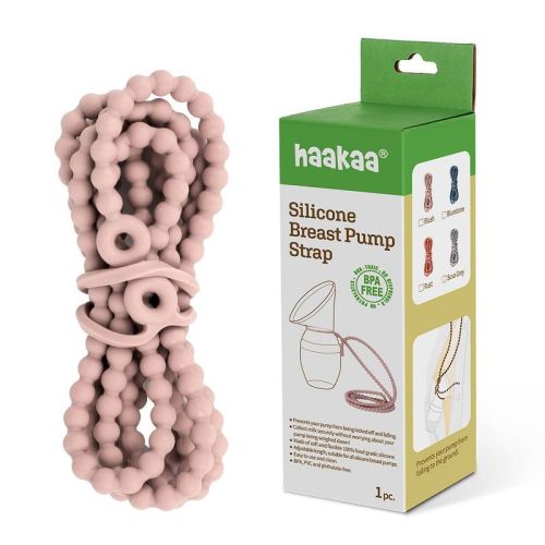 Haakaa Silicone Breast Pump Strap 1 Pk Blush