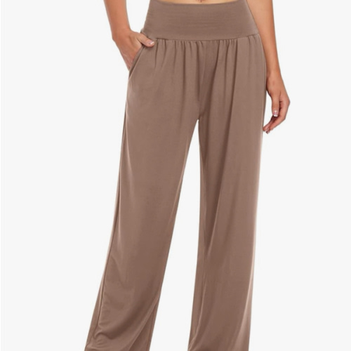 UEU Women's Casual Loose Wide Leg Cozy Pants Yoga Sweatpants Comfy High Waisted Sports Athletic Lounge Pants with Pockets