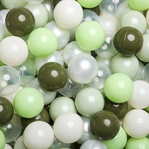 TRENDPLAY Plastic Balls for Ball Pits - Pack of 100 Hollow Balls- Safe and Exciting Playtime - Perfect for Toddler Baby Pools,Party,Festival Decoration