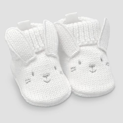 Carter's Just One You® Baby Bunny Slippers - White 0-12M