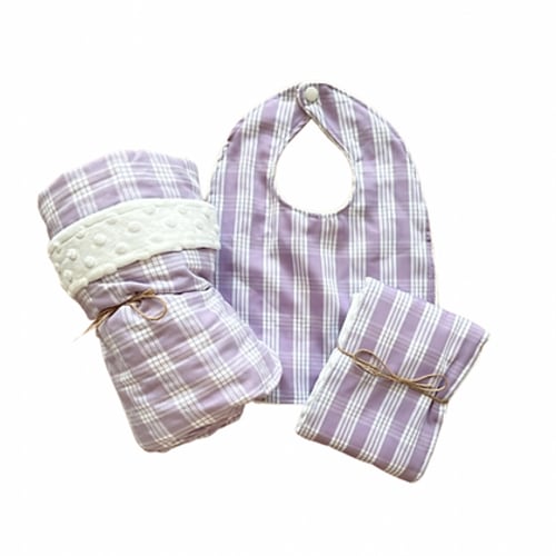Lavender Palaka Set | hiilanihawaii