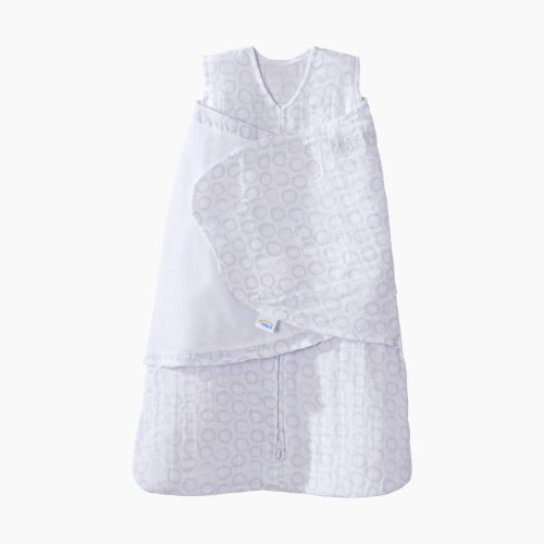 Halo Sleepsack Swaddle (Cotton Muslin) - Grey Circles, Small