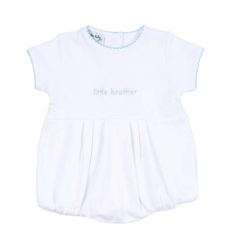 Magnolia Baby Embroidered Little Brother Bubble – AH Baby Co