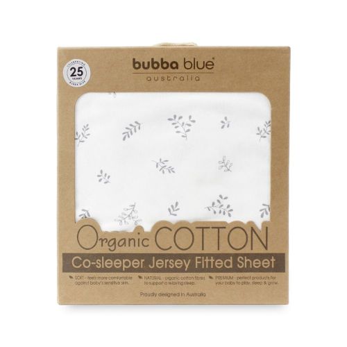 Bubba Blue Organic Bedside Sleeper Fitted Sheet White