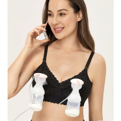 Lace Hands Free Pumping Bra