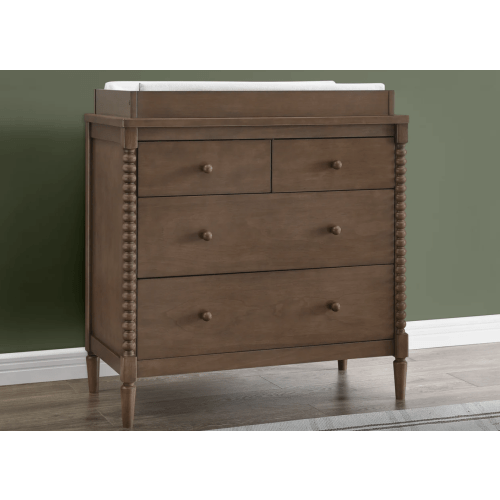 Saint 4 Drawer Dresser with Changing Top and Interlocking Drawers | Delta Children