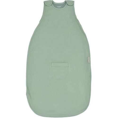 Woolino 4 Season Baby Sleep Sack - Ultimate Merino Wool Baby Sleeping Bag - Two-Way Zipper Adjustable Universal Size Sleep Sack for Baby (2-24 Months) - Aloe