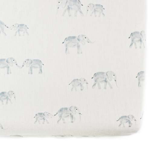 Pehr Follow Me Crib Sheet | Elephant