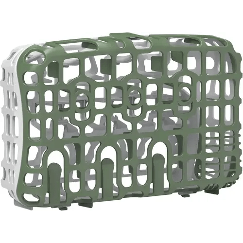 Dr. Brown's Dishwasher Basket for Small Baby Bottle Parts, Pacifiers, and Accessories, Clean, Store and Organize Newborn Essentials, BPA Free, Green