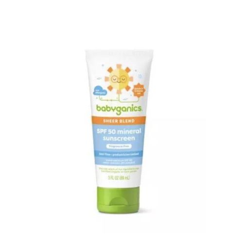 Babyganics Sheer Blend Spf 50 Mineral Sunscreen - 3 Fl Oz