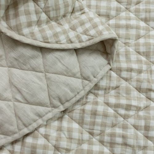 Frankie Lane French Linen.Reversible Playmat for Infants, Girl or boy. Nursery Decor Tummy time mat. Round Soft Indoor Area Padded Toddler Baby mat Rug Playroom Baby Floor mats (Natural)