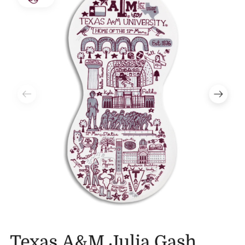 Texas A&M Julia Gash Burp Cloth