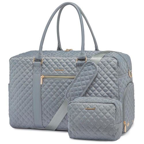 LOVEVOOK Travel Duffle Bag, Weekender Bags for Women with Shoe Compartment, Carry on Overnignt Bags with Laptop Compartment, Yoga Gym Duffel Bag with Toiletry Bags, Hospital Bag for Labor and Delivery