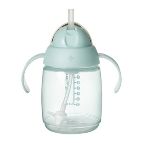 Tommee Tippee 8oz Weighted Starter Straw Sippy Cup - Light Green