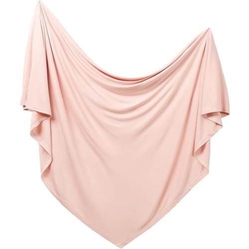 PurComfy Supersoft Swaddle Blanket, Premium Bamboo Viscose Baby swaddling Blankets for Newborns, Lightweight & Breathable Swaddle Blankets for Boys and Girls, 47” x 47”, Neutral Baby Essentials