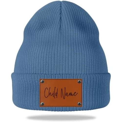 Custom Baby Beanie,Personalized Toddler Kids Beanies Winter Hat Custom Name Beanies Gifts for Adults