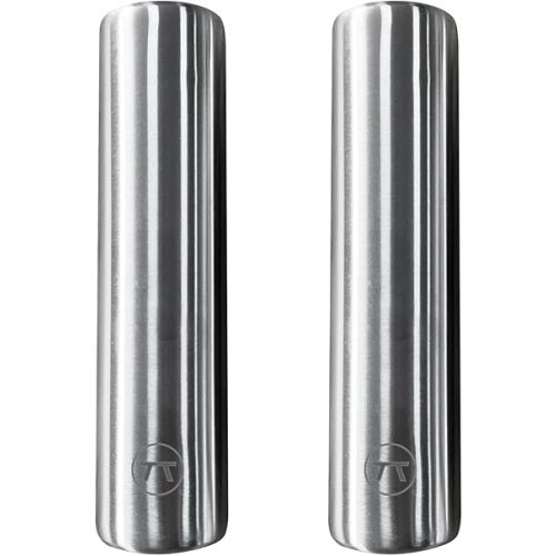 Outset Stainless Steel Cylinder Ice Packs, Set of 2 Reusable Travel Coolers, 6.3" x 1.6”