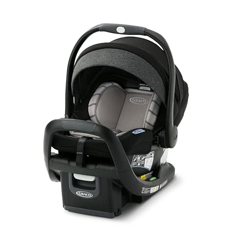 Graco SnugRide SnugFit DLX Infant Car Seat, Anti Rebound Bar for Extra Safety, SnugLock Easy Install, Upgraded Soft Goods & Head Support, Baby Car Seat, Maison