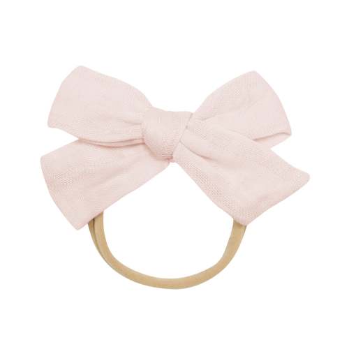 Kyte Baby Bamboo Muslin Medium Bow in Blush