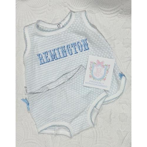 Boys Diaper Set / Paty Diaper Set / Boy Coming Home Outfit /Personalized Diaper Set / Monogram Diaper Set / Boy Baby Shower Gift