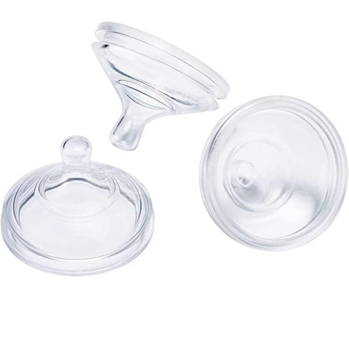 Boon Nursh Silicone Baby Bottle Nipples - Bottle Nipples for Boon Nursh Baby Bottles - Baby Bottle-Feeding Supplies - Medium Flow Baby Bottle Nipples - 3 Count