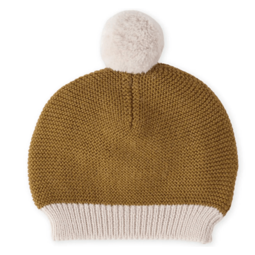 Wool Knit Hat Ochre
