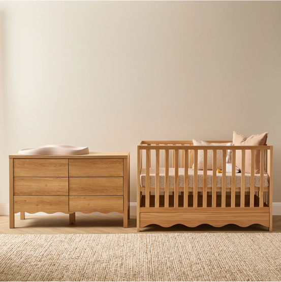 Malena Crib Four Piece Nursery Set
