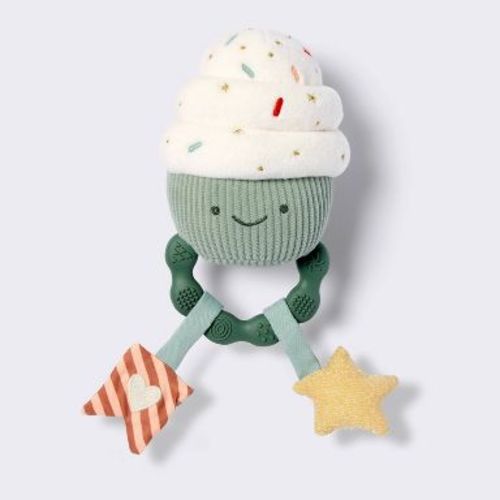 Handheld Plush Rattle Baby Toy - Cupcake - Cloud Island™