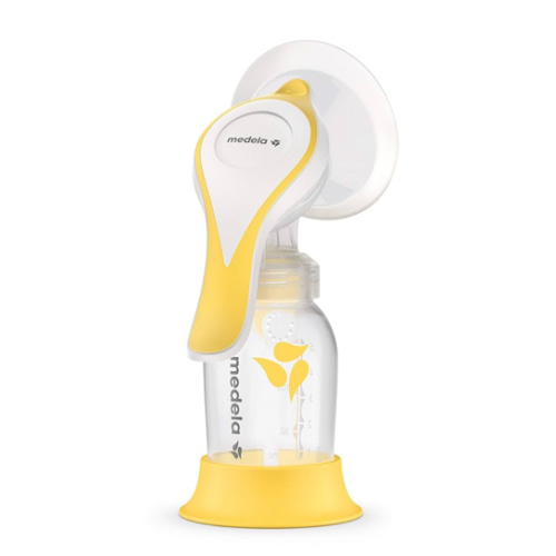 Medela Manual breast pump with Flex Shields Harmony Single Hand for More Comfort and Expressing More Milk