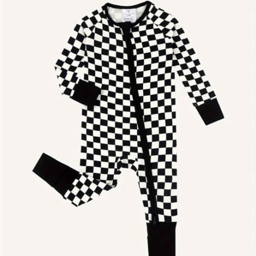 Black Checkered Zippy
