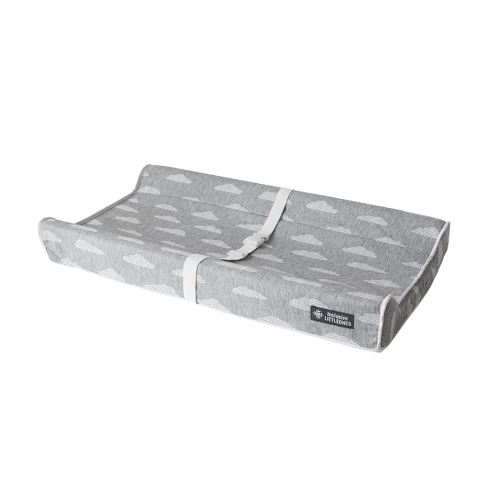 Baby Diaper Changing Pad - Soft, Waterproof Changing Pad, Non-Slip Bottom, Safety Straps & Ergonomic Contoured Design - Wipeable Changing Pad Cover Fits Standard Changing Tables & Dressers