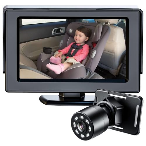 Itomoro Baby Car Mirror, View Infant in Rear Facing Seat with Wide Crystal Clear View,Camera Aimed at Baby-Easily to Observe The Baby's Every Move