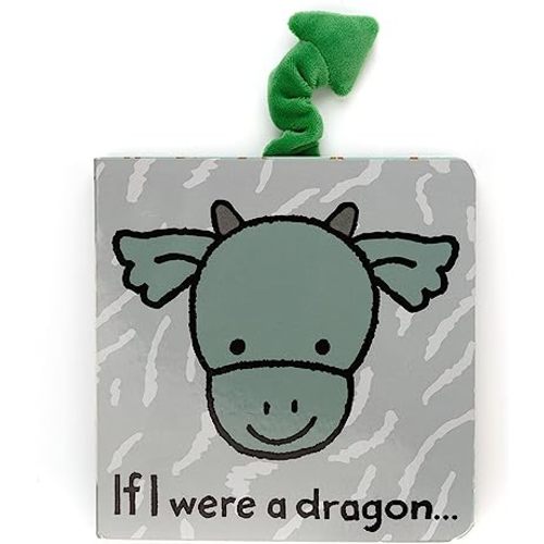 Jellycat If I were a Dragon: A Touch and Feel Board Book Children's Book | Baby Gift