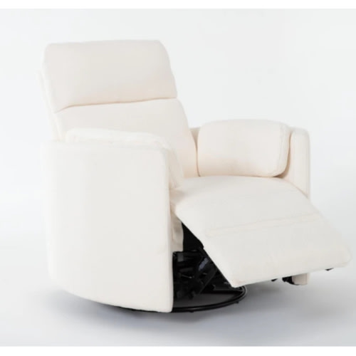 Rayna Oyster Nursery 40" Power Swivel Glider Recliner | Living Spaces