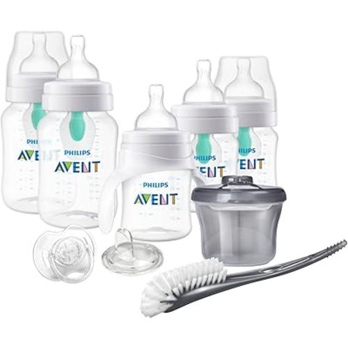 Philips Avent Anti-Colic Baby Bottle with AirFree Vent Beginner Gift Set Clear, SCD394/02
