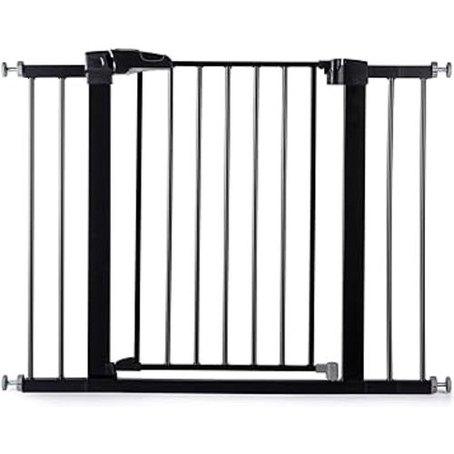 Babelio Baby Gate for Doorways and Stairs, 26''-40'' Auto Close Dog/Puppy Gate, Easy Install, Pressure Mounted, No Drilling, fits for Narrow and Wide Doorways, Safety Gate w/Door for Child and Pets