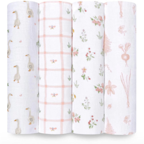 Country Floral Cotton Muslin Swaddle 4 Pack | aden + anais