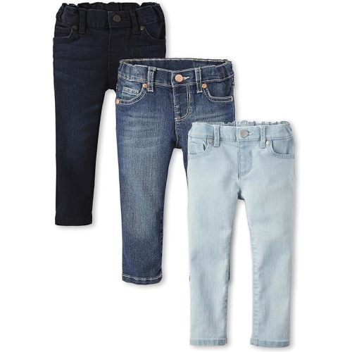 The Children's Place Baby and Toddler Girls' Basic Skinny Jeans, Multipack