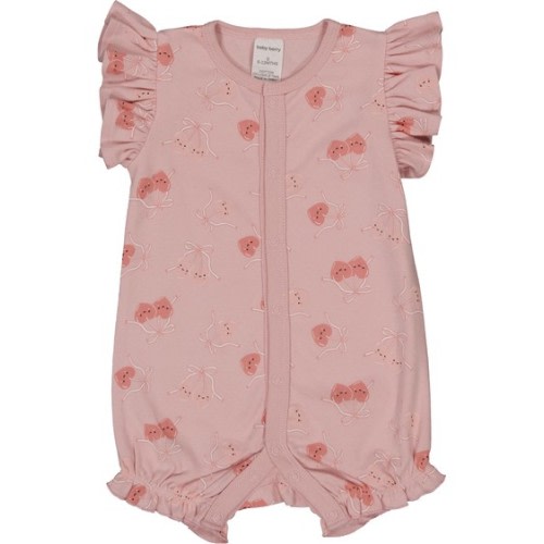 Light Pink Baby Short Frill Sleeve Romper | Best&Less™ Online