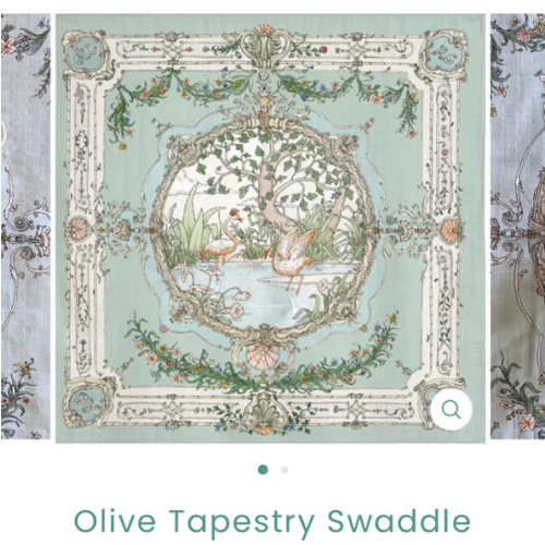 Olive Tapestry Swaddle – Children's Edit