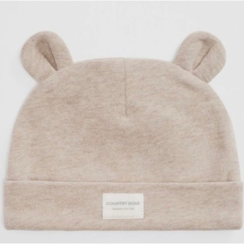 Newborn Beanie in Mushroom Marle