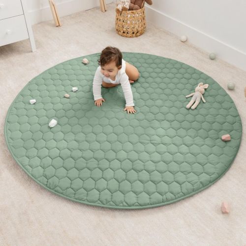 Premium Play Mat - Soft And Comfortable Kids & Toddler Play Mat With Non-slip Bottom By Comfy Cubs - Pacific Blue, Rectangle, 36x60