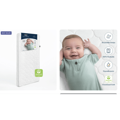 HALO DreamWeave Breathable Crib Mattress
