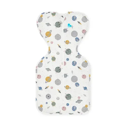 Love To Dream Swaddle Up Desco Rocket 0.2 Tog White Size Small | Baby Bunting AU