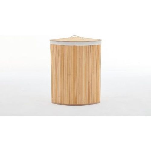 Bamboo Laundry Hamper Large with Removable 4-Section Liner, Foldable Storage Basket with Lid and Handles for Bedroom, Laundry Room, Small Spaces