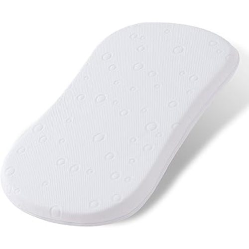 Baby Bassinet Mattress Pad, 30" x 18" x 2" Dual Sided Gel Memory Foam Mattress with Breathable Removable Soft Cover Fit for Halo Bassinest Swivel/Luxe/Glide/Flex/Premiere Series Sleeper