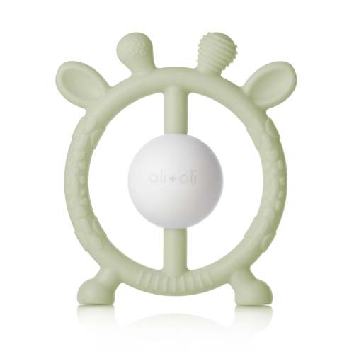 Ali+Oli Giraffe Teether and Rattle (Sage)