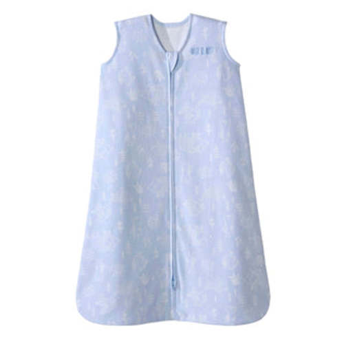 Blue Woodland Etch Cotton Wearable Baby Blanket S | HALO
